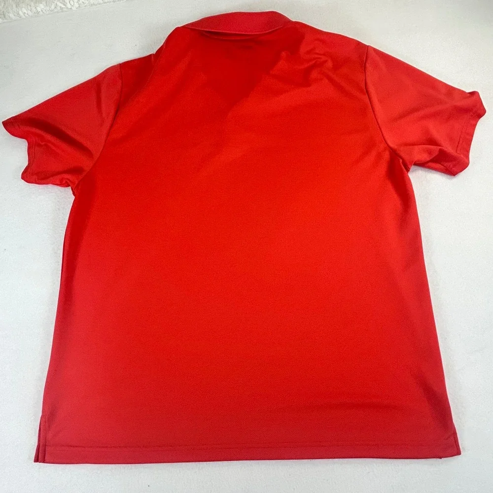 PGATOUR‎ Mens Red Airflux Golf Polo Shirt XL Short Sleeve Performance